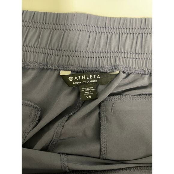 Athleta Brooklyn Jogger Dusk Violet purple size 24 athleisure pull-on - Picture 2 of 9